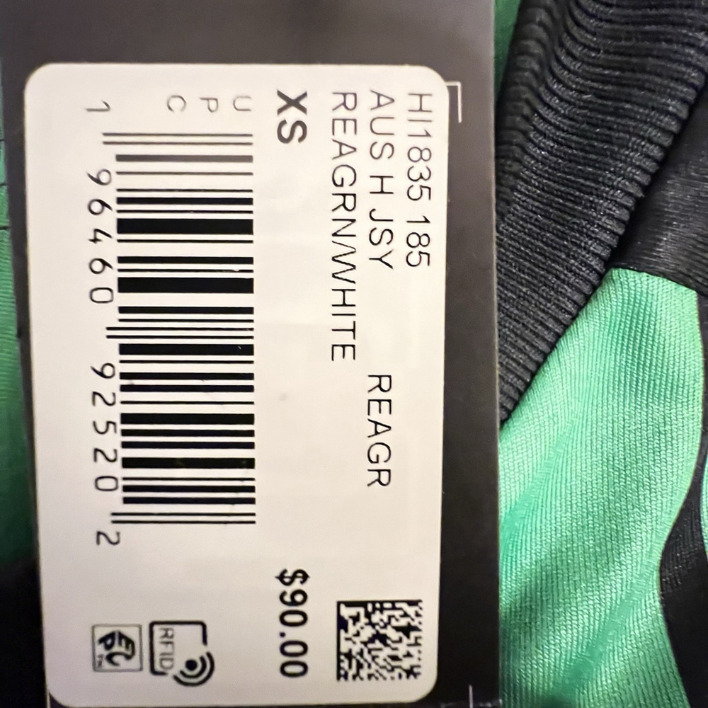 Adidas MLS Austin FC Men Soccer Jersey HI1836 Green Stripe Black Sz Xs Flaw neck - Picture 10 of 16